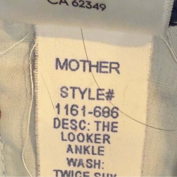 Women’s MOTHER JEANS ‘The Looker- Ankle’ in twice shy. Size 29 - Picture 6 of 8